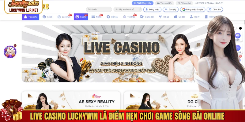 Live Casino Luckywin là điểm hẹn chơi game sòng bài online Live Casino Luckywin là điểm hẹn chơi game sòng bài online